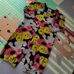 ヒスミニ.ロンパース.ブラック
