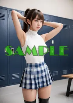 AI 美女 ポスター A4 コスプレ アート グラビア 成人【AR0454】