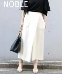 ☆NOBLE(ノーブル)☆TRギャバラップクロップドパンツ36S