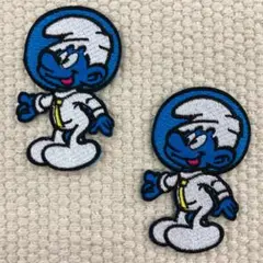 刺繍ワッペン　キャラクター　2枚セット