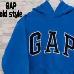 【ビッグロゴ】GAP KIDS ギャップ スウエット パーカー ブルー 140㎝