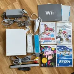 wii本体一式+リモコン3個+超人気ソフト4本セット