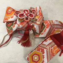 七五三 作り帯 簡単 3歳向け 小寸 亀甲