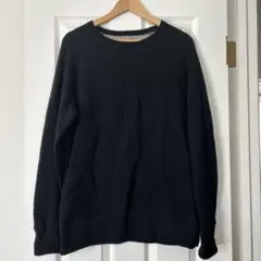 LOOPWHEELER ブラック クルーネックセーター L