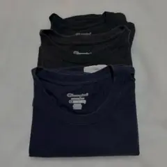 Champion Tシャツ 2XL 黒 2枚　ネイビー1枚セット