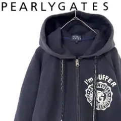 PEARLY GATES パーリーゲイツ パーカー ジップ メンズ 4 M ロゴ