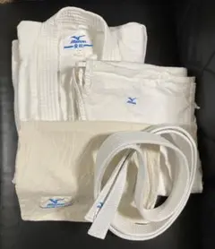 Mizuno 柔道衣「愛校」上下セット 帯付き　袋付き　３号