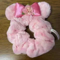 ミニー　ヒョウ柄　シュシュ