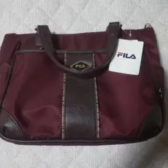 FILA バーガンディ ショルダーバッグ