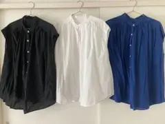 GU フレンチスリーブブラウス　3点セット