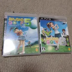 PS3ソフト　みんなのGOLF 5 & 6　2本セット