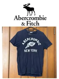 Abercrombie & Fitch ネイビー Tシャツ
