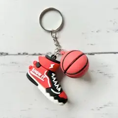 ハンドメイドキーホルダー　バスケットボール