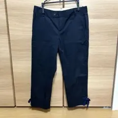 グリーンレーベルリラクシング　クロップドパンツ ネイビー38