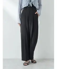 earth music&ecology タックストレートパンツ