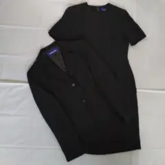 東京ソワール　COCCO 　フォーマル　ブラックワンピース＆ジャケット　9AR