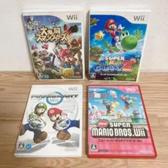 【Wiiソフト】4本セット⑥ スマブラ マリオカート マリオブラザーズ