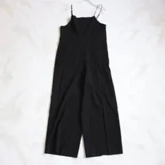 【24SS】23区 リネンレーヨンストレッチ サロペット M ブラック