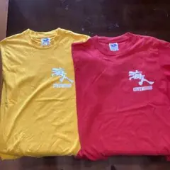 海人Tシャツ　Sサイズ　オレンジ、赤2枚組