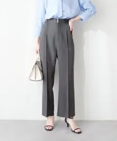 natural couture◇osono ハイウエスト美フレアパンツ