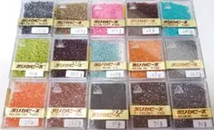 空100　デリカビーズ　20g角ケース　使用途中品　15個セット　お買い得品