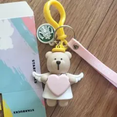 STARBUCKS 天使のクマ キーホルダー