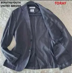 美品　UNITED ARROWS TORAYリネン混　テーラード ジャケット　S