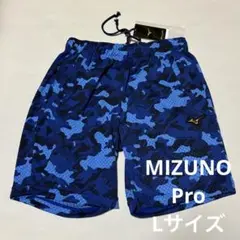 MIZUNOPro ミズノプロ　野球 メッシュハーフパンツ　ネイビーカモ　L