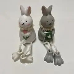 おすわり うさぎちゃん2体セット