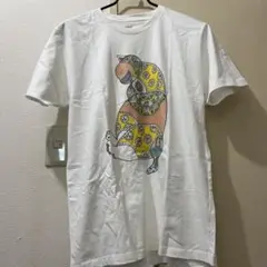 猫イラスト ホワイトTシャツ