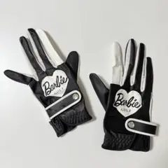 Barbie Golf バービーゴルフ グローブ ブラック/ホワイト