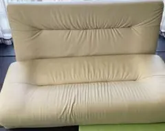 ソファ　ソファベッド　ダブルベッド　北欧　輸入本革　上品　ナチュラルベージュ