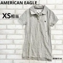 新品タグ♦︎アメリカンイーグル ポロシャツAMERICAN シャツ XS相当 刺繍