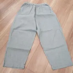 スロンスクエア　リネン　テーパードパンツ　グレー