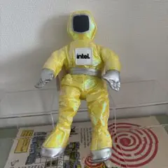 intel 宇宙服ぬいぐるみ 宇宙飛行士 イエロー イエロー 黄色 キラキラ