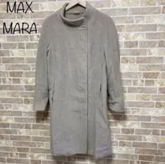 □Maxmara マックスマーラ カシミヤ混ウールロングコート