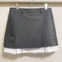 H&M ラップレイヤード風 ミニスカート