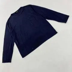 Doublefocus ポリエステル混 長袖 Tシャツ ネイビー Mサイズ