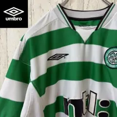 【激レア】サッカー　セルティック　ゲームシャツ　ユニフォーム　UMBRO 刺繍