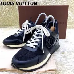 【美品・LOUIS VUITTON】ランアウェイ・ラインスニーカー LVロゴ