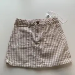 jamiekay ピンクギンガムチェックスカート　4y