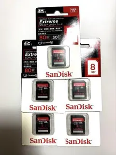 SanDisk Extreme SDHC UHS-I 8GB x 5枚