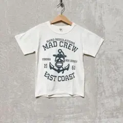 キッズ 140cm MAD CREW ホワイト Tシャツ