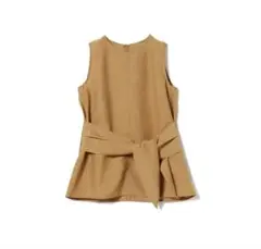 Demi-Luxe BEAMS ベージュノースリーブトップス