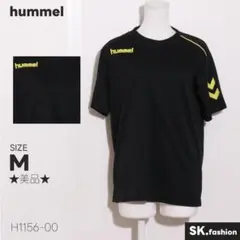 ★美品★hummel トップス　Tシャツ　半袖　ロゴ　プリント　ドライ　スポーツ
