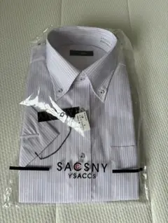 SACSNY ストライプ 半袖ワイシャツ