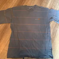 NIKE ACG グレーオレンジストライプ Tシャツ Lサイズ