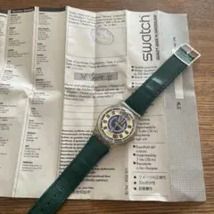 再値下げ❗️ Swatch アナログ腕時計 緑　グリーン　GK712