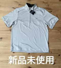 【新品未使用】NIKE GOLF　ハーフジップ ポロシャツ ライトグレー　XL