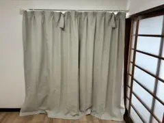 無印良品 カーテン 杢ベージュ幅１００×丈２００ｃｍ ２セット